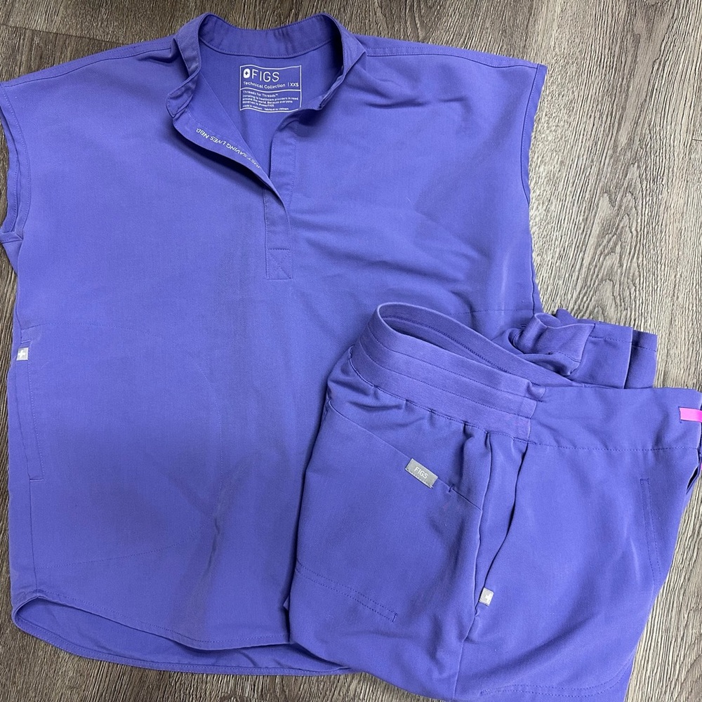 Figs Vibrant Purple Scrub Ensemble